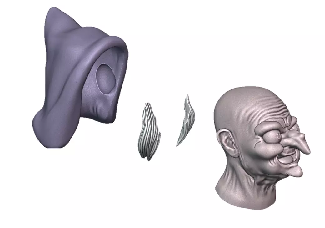 EVIL QUEEN WITCH MASK - Snow White 3D print model_25