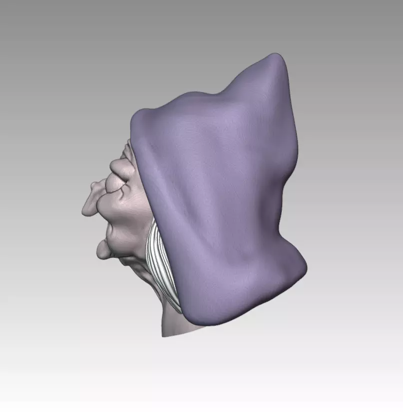 EVIL QUEEN WITCH MASK - Snow White 3D print model_6