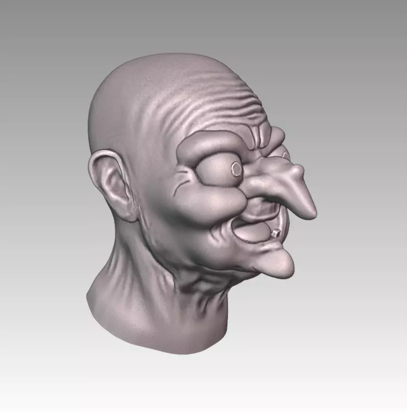 EVIL QUEEN WITCH MASK - Snow White 3D print model_22