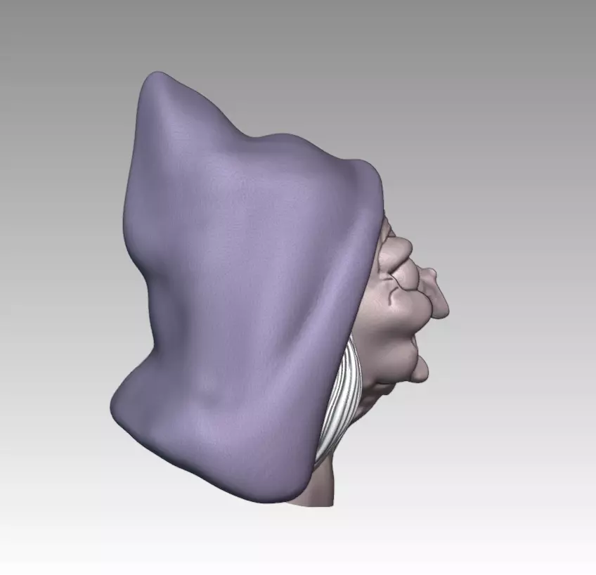 EVIL QUEEN WITCH MASK - Snow White 3D print model_8
