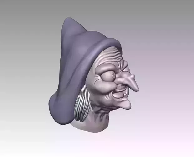 EVIL QUEEN WITCH MASK - Snow White 3D print model EVIL QUEEN WITCH MASK - Snow White 3D print model