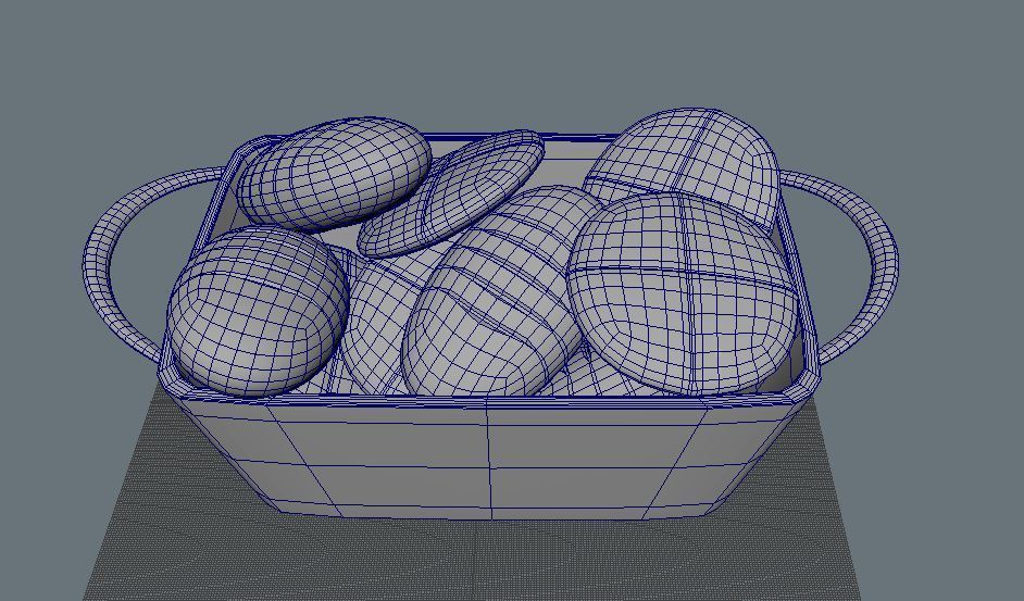 Bread Basket 3D model_2