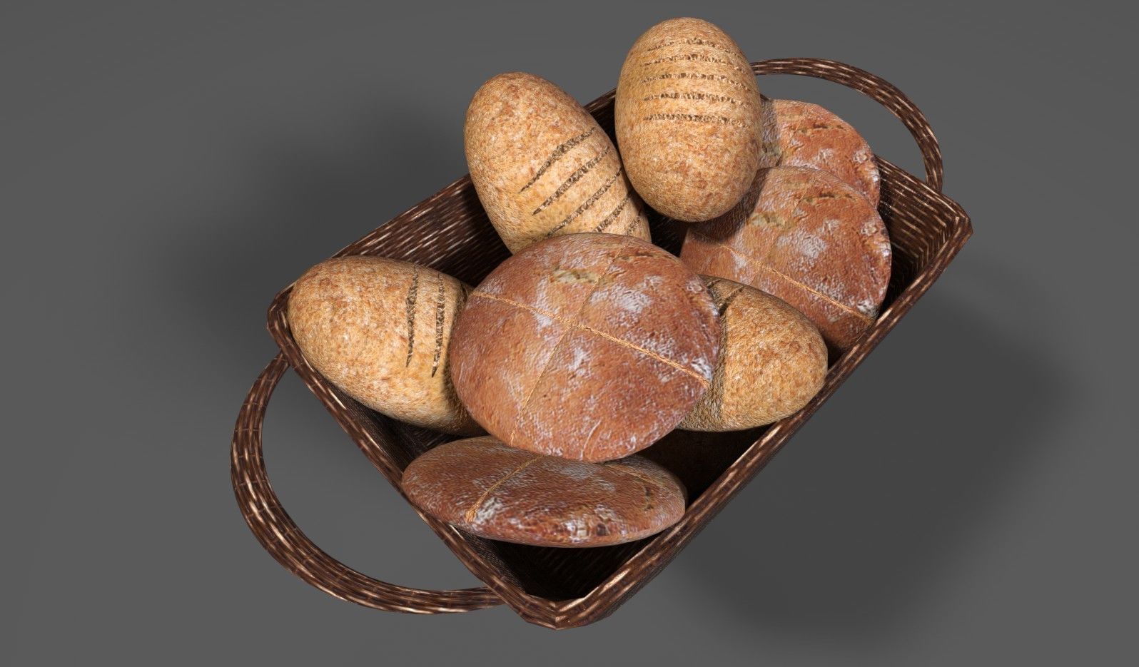 Bread Basket 3D model_1