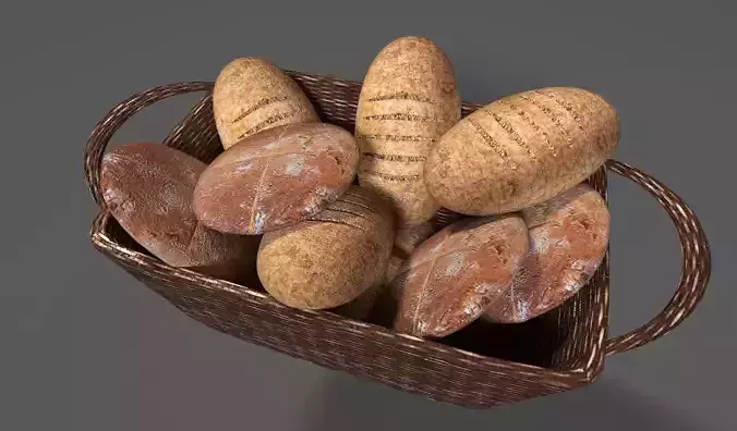 Bread Basket 3D model