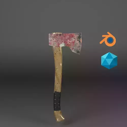 Bloody Hatchet Rusted Survival Hatchet