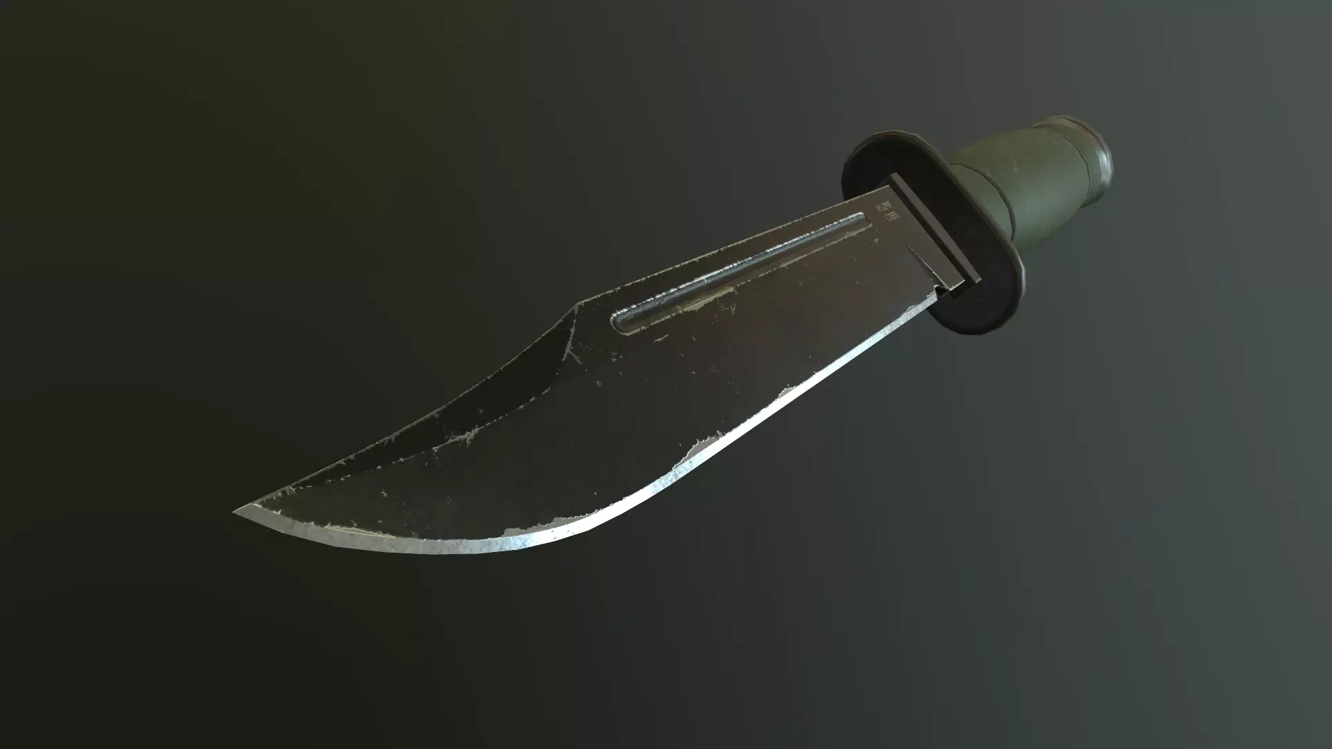 Tactical Combat Knife Free 3D model_2
