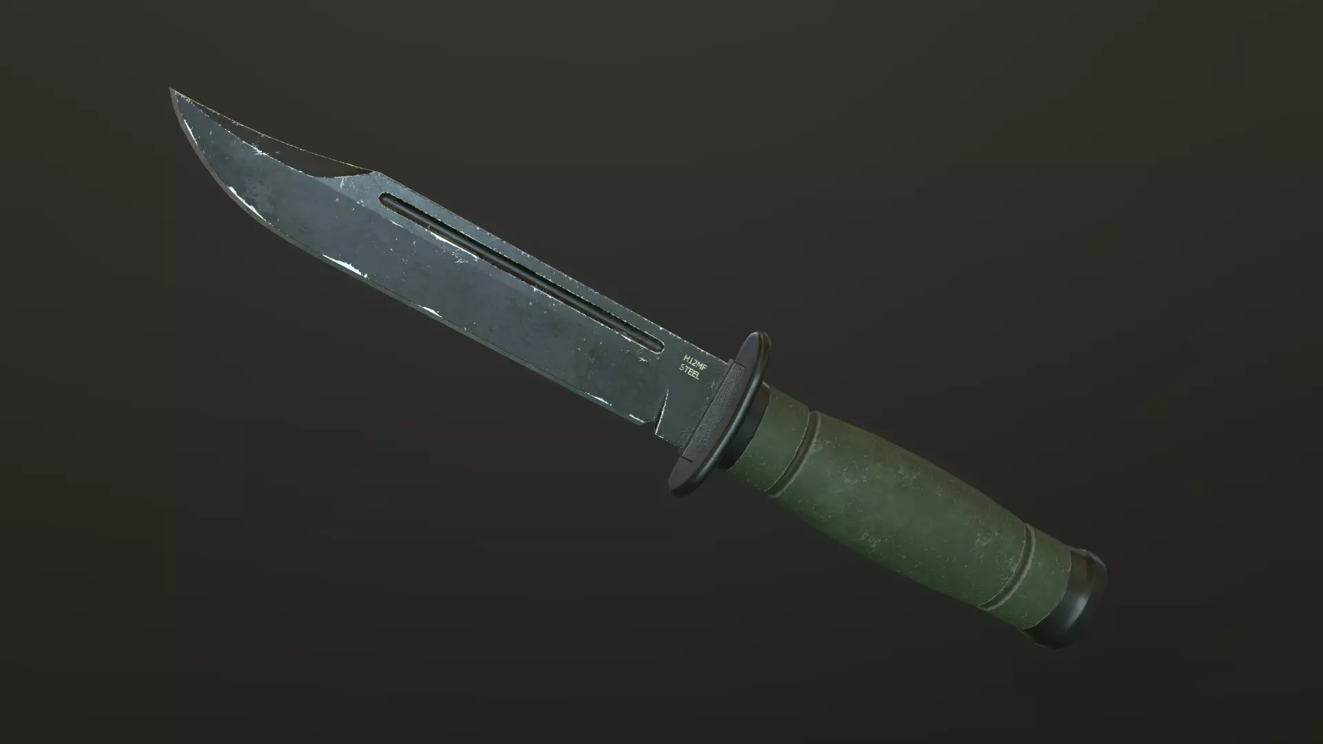 Tactical Combat Knife Free 3D model_0