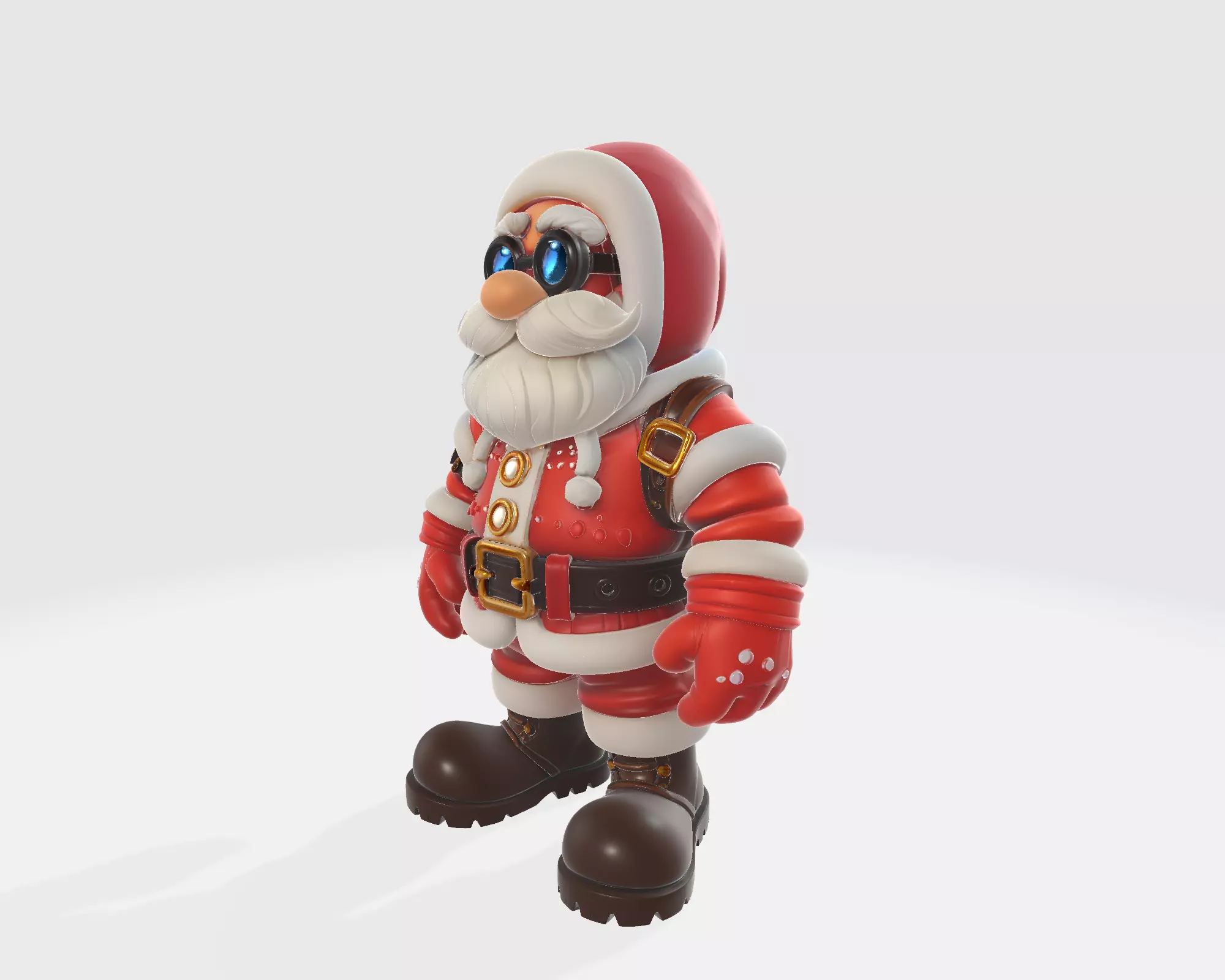 Santa Claus Figure Christmas Decoration Holiday Miniature 3D print model_4