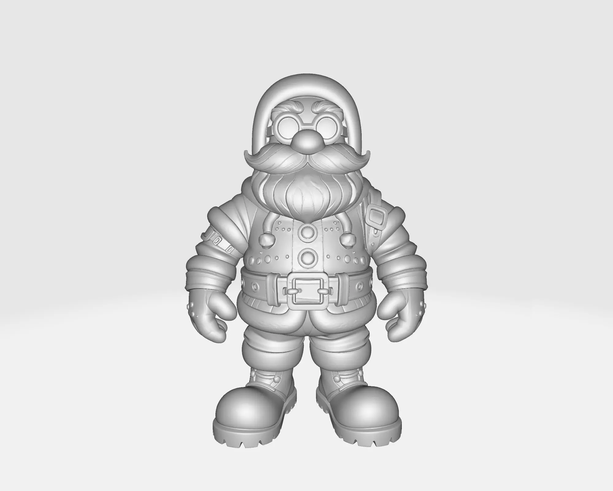 Santa Claus Figure Christmas Decoration Holiday Miniature 3D print model_2