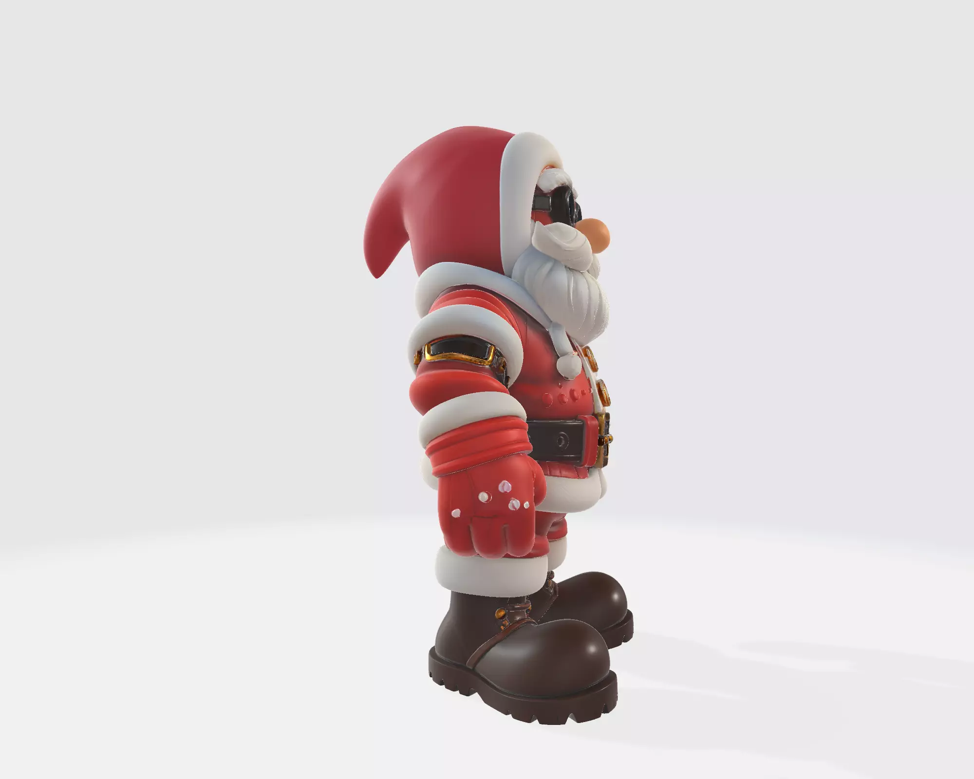 Santa Claus Figure Christmas Decoration Holiday Miniature 3D print model_6