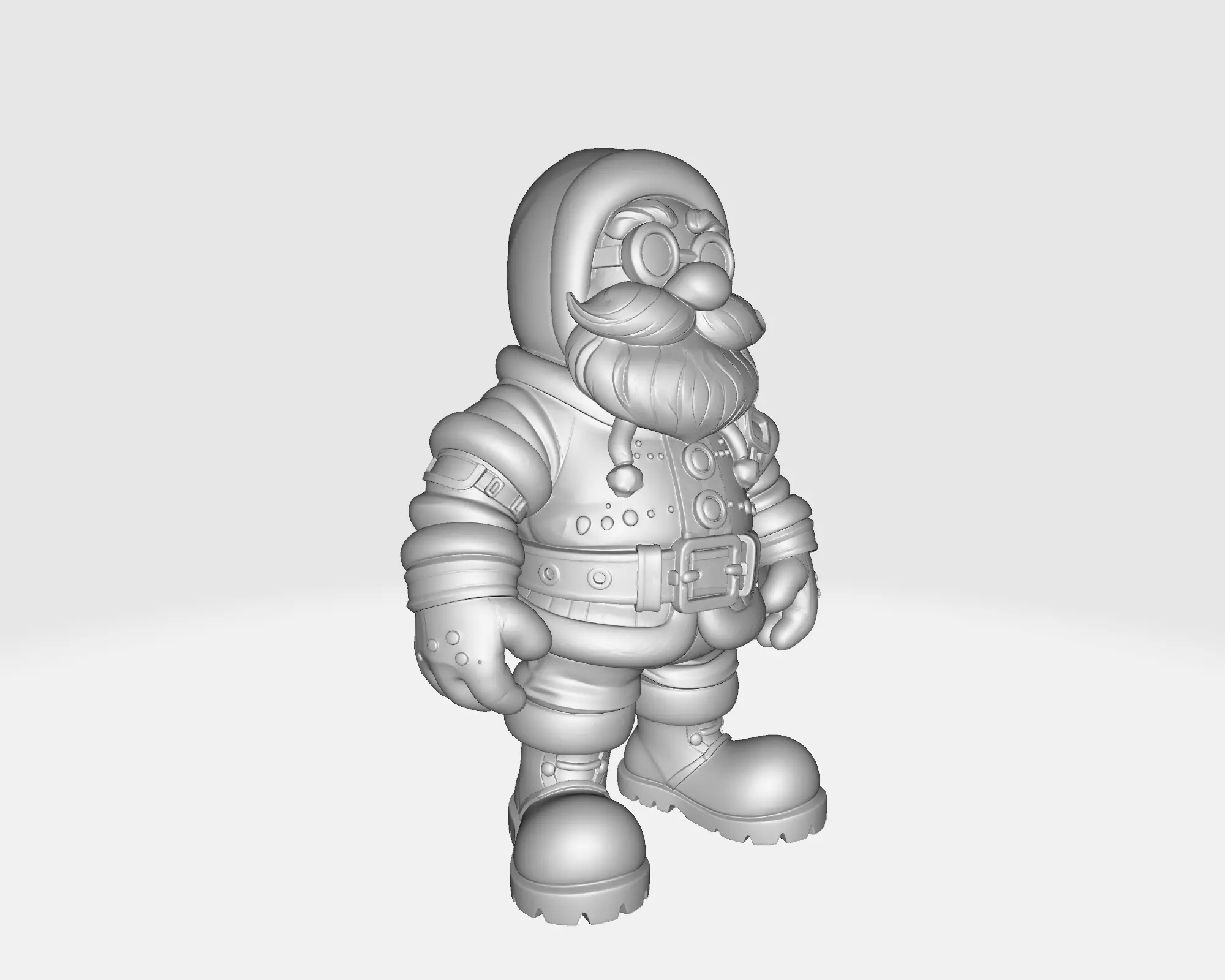 Santa Claus Figure Christmas Decoration Holiday Miniature 3D print model_1