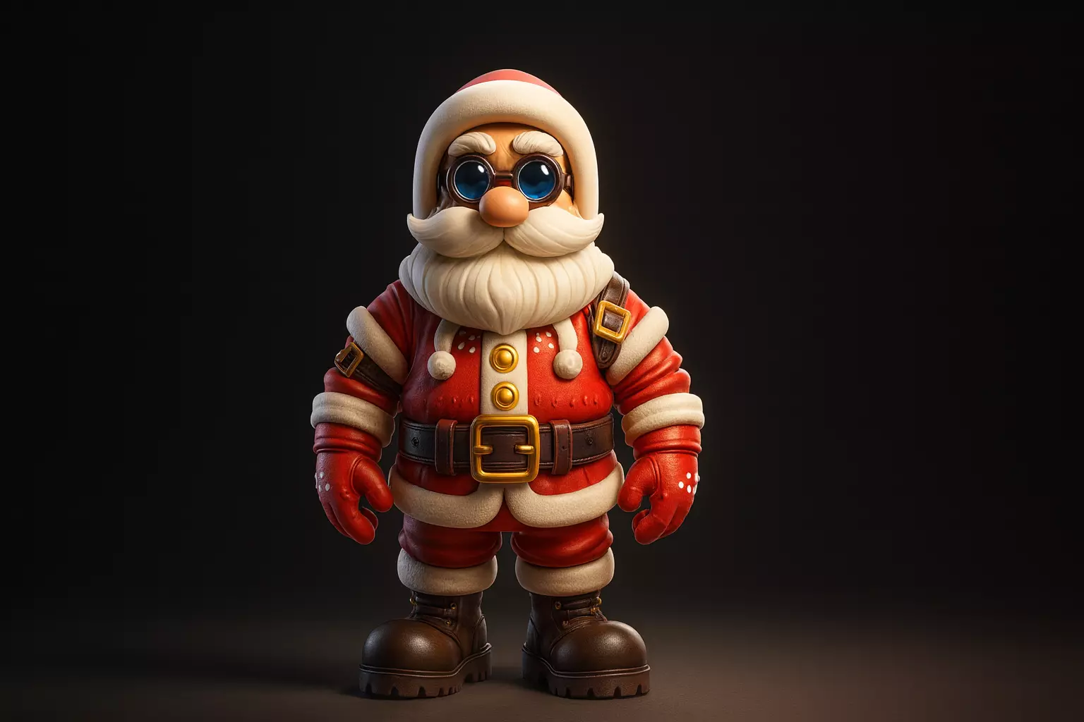 Santa Claus Figure Christmas Decoration Holiday Miniature 3D print model_0