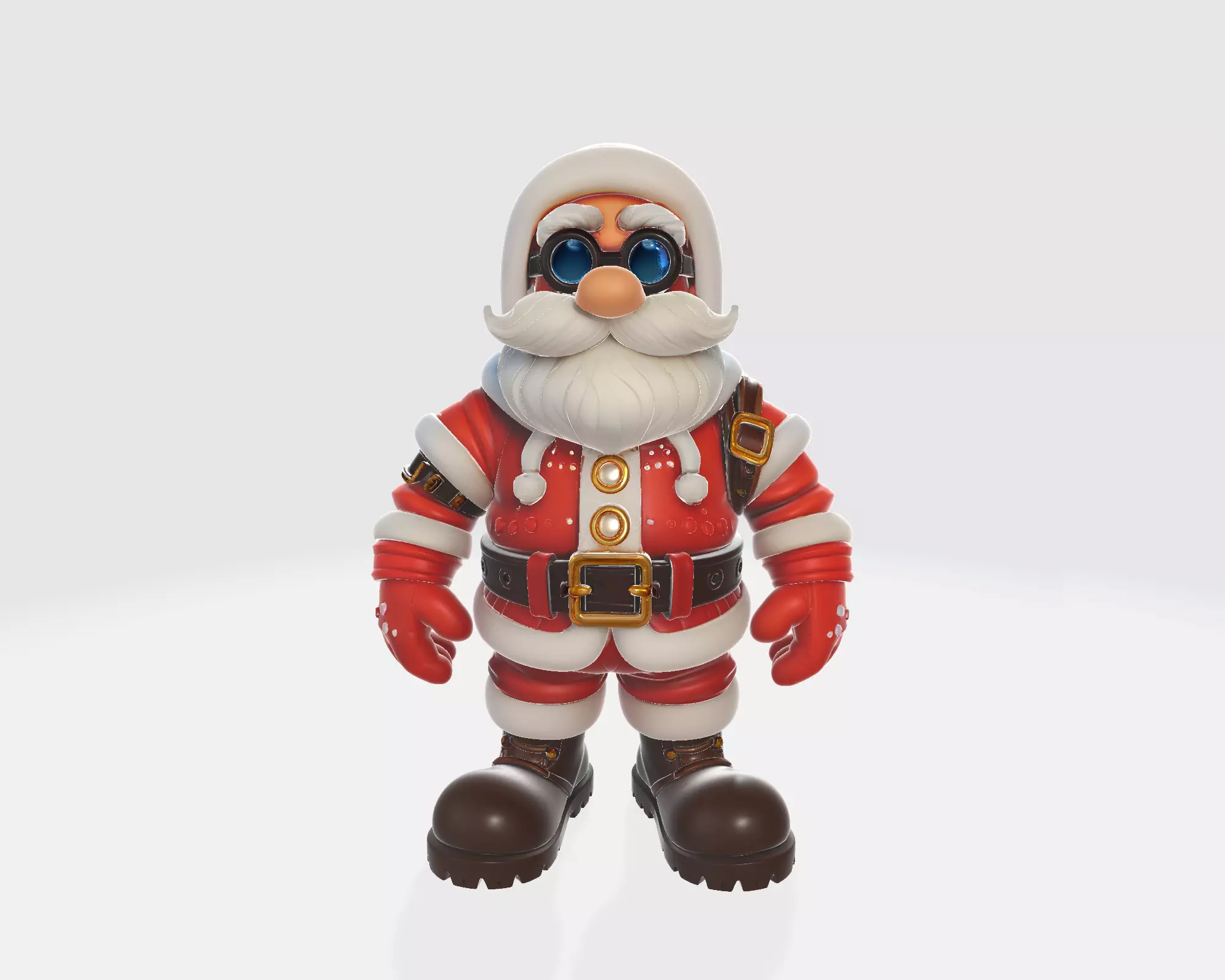 Santa Claus Figure Christmas Decoration Holiday Miniature 3D print model_8