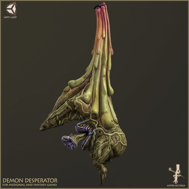 Demon Desperator Low-poly 3D model_2