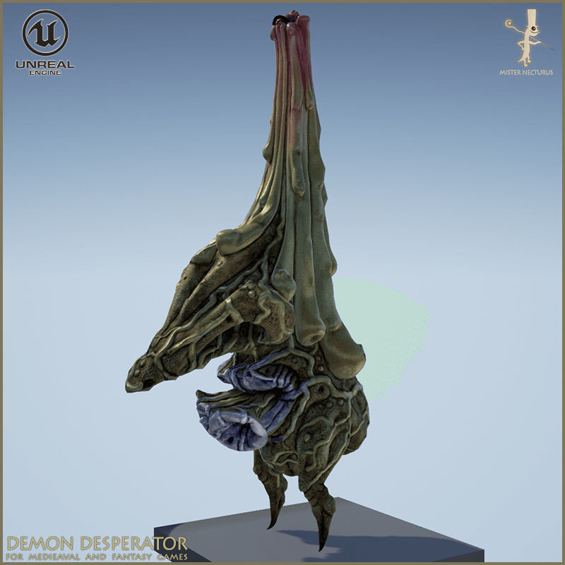 Demon Desperator Low-poly 3D model_8