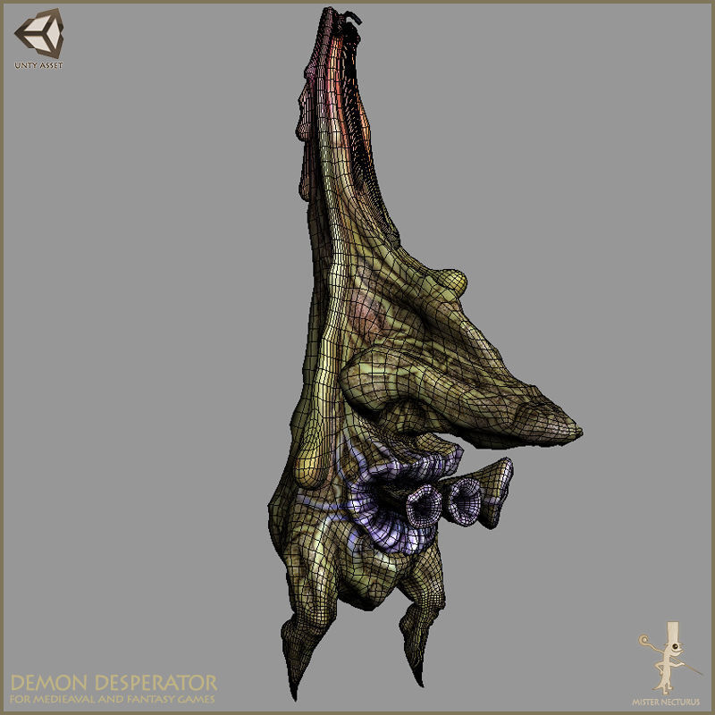 Demon Desperator Low-poly 3D model_4