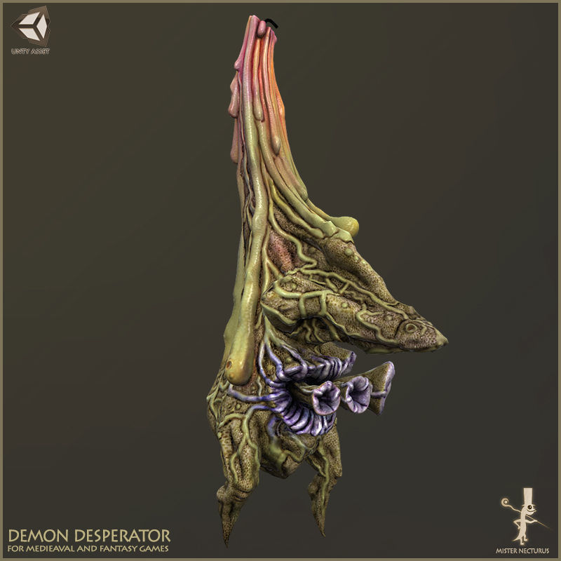 Demon Desperator Low-poly 3D model_5