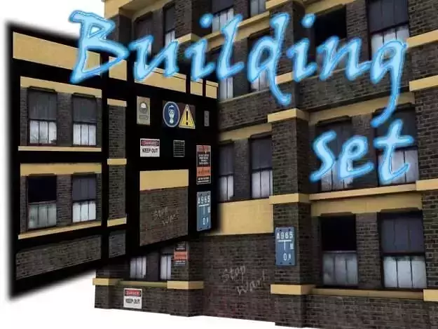 Building set 2 wooden bench