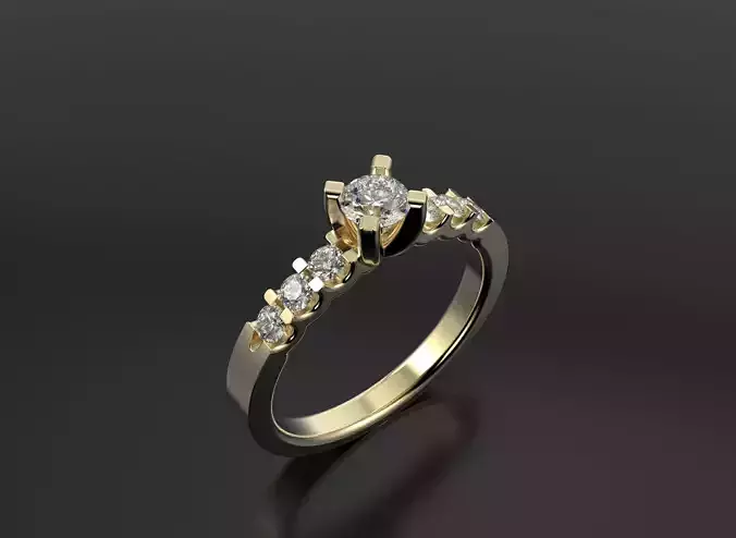 Ring with gems