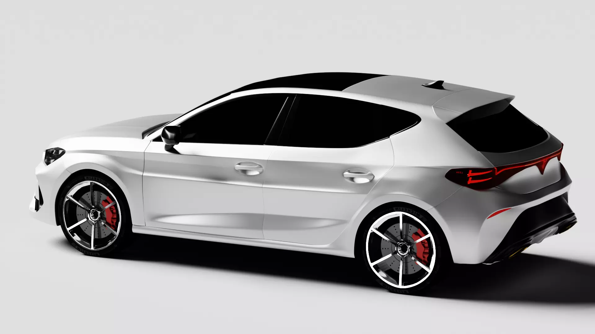 Cupra Leon 2024 Inspired Exterior Concept Body Only No Interior 3D model_1