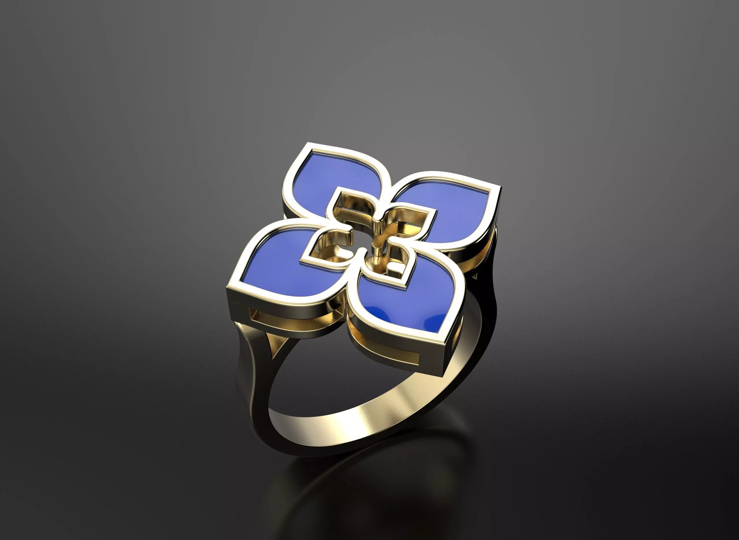 Venetian princess ring 3D print model