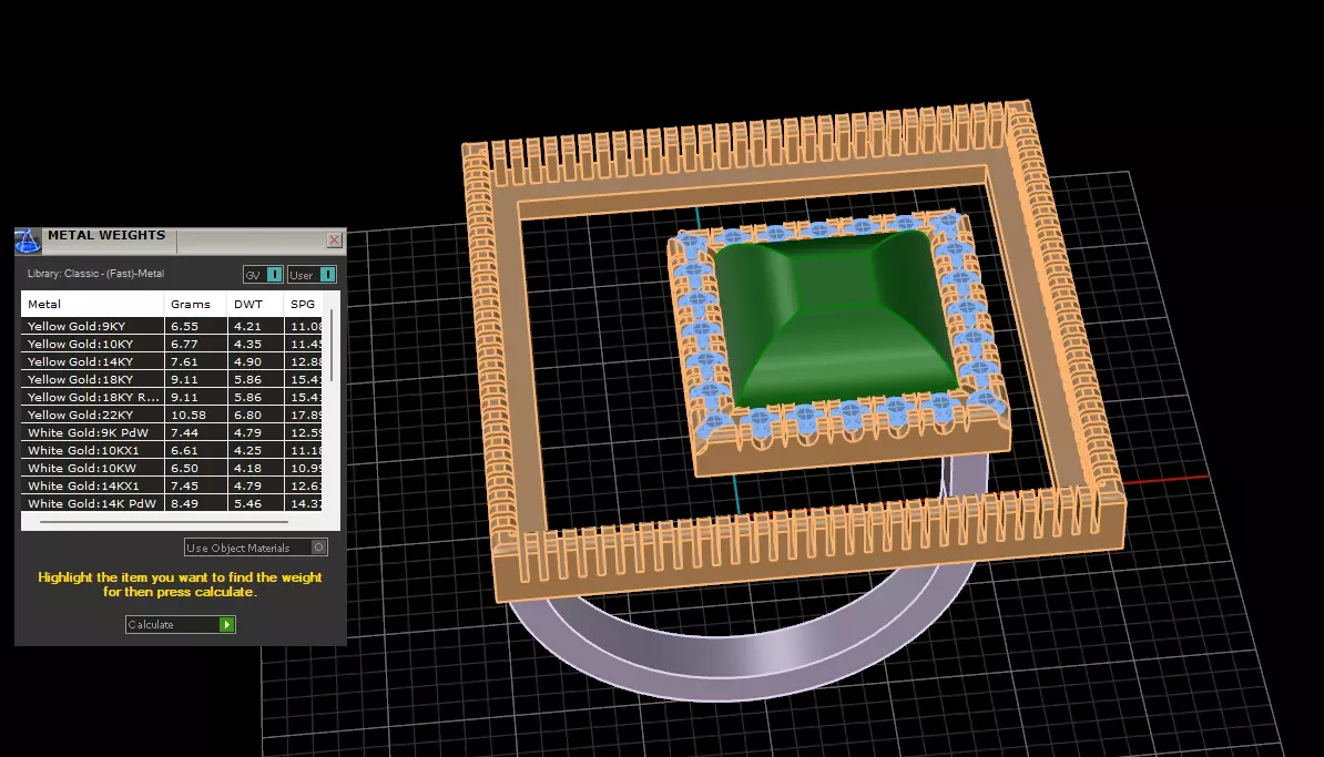 Quad unique ring 3D print model_7