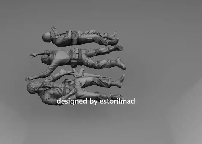 PACK 3 WOUNDED US SOLDIER VIETNAM M113