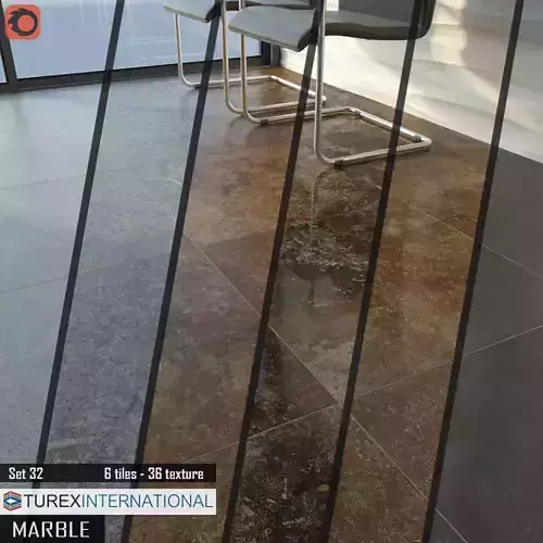 TUREX INTERNATIONAL Marble Tiles Set