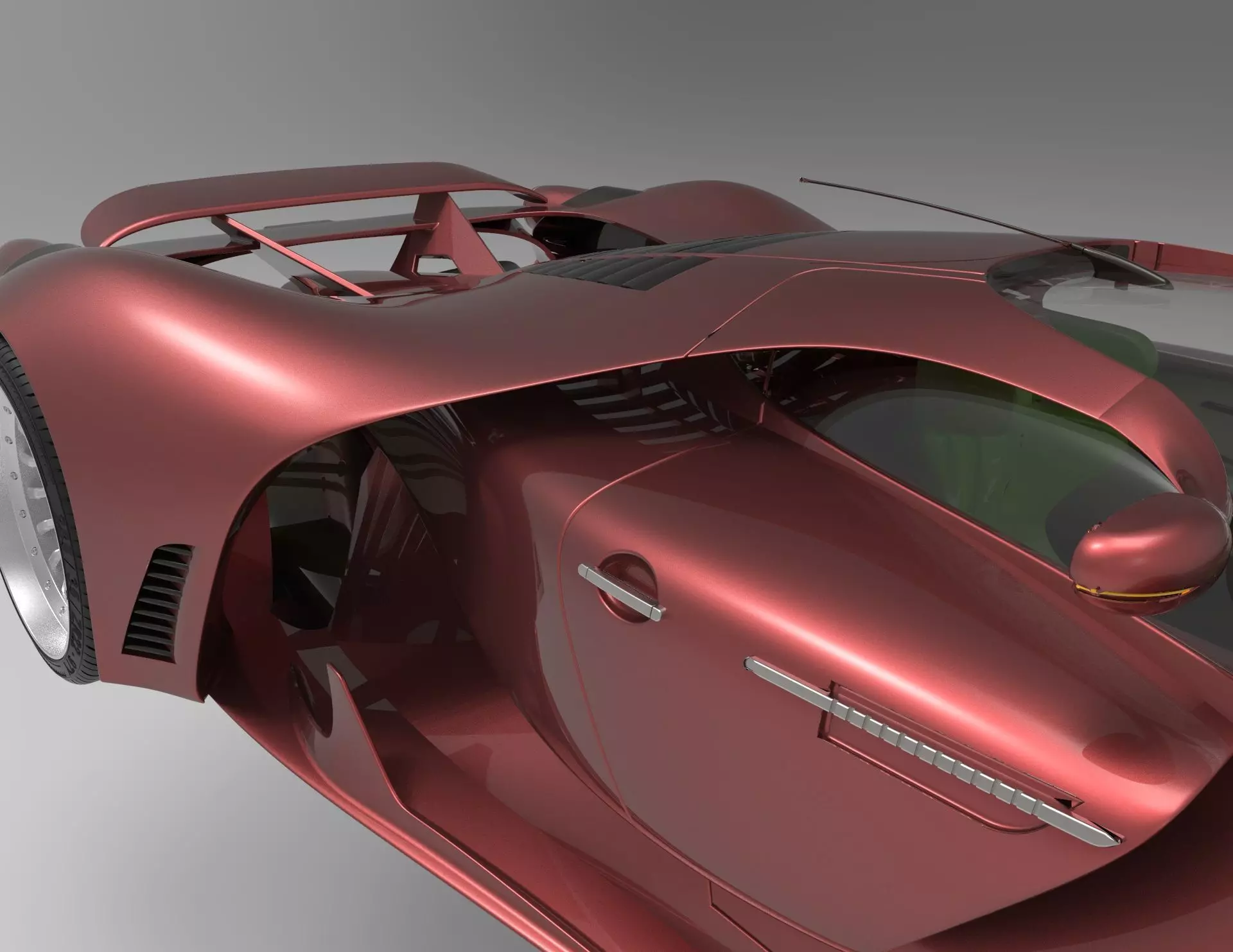 Super sports car model 3D model_2