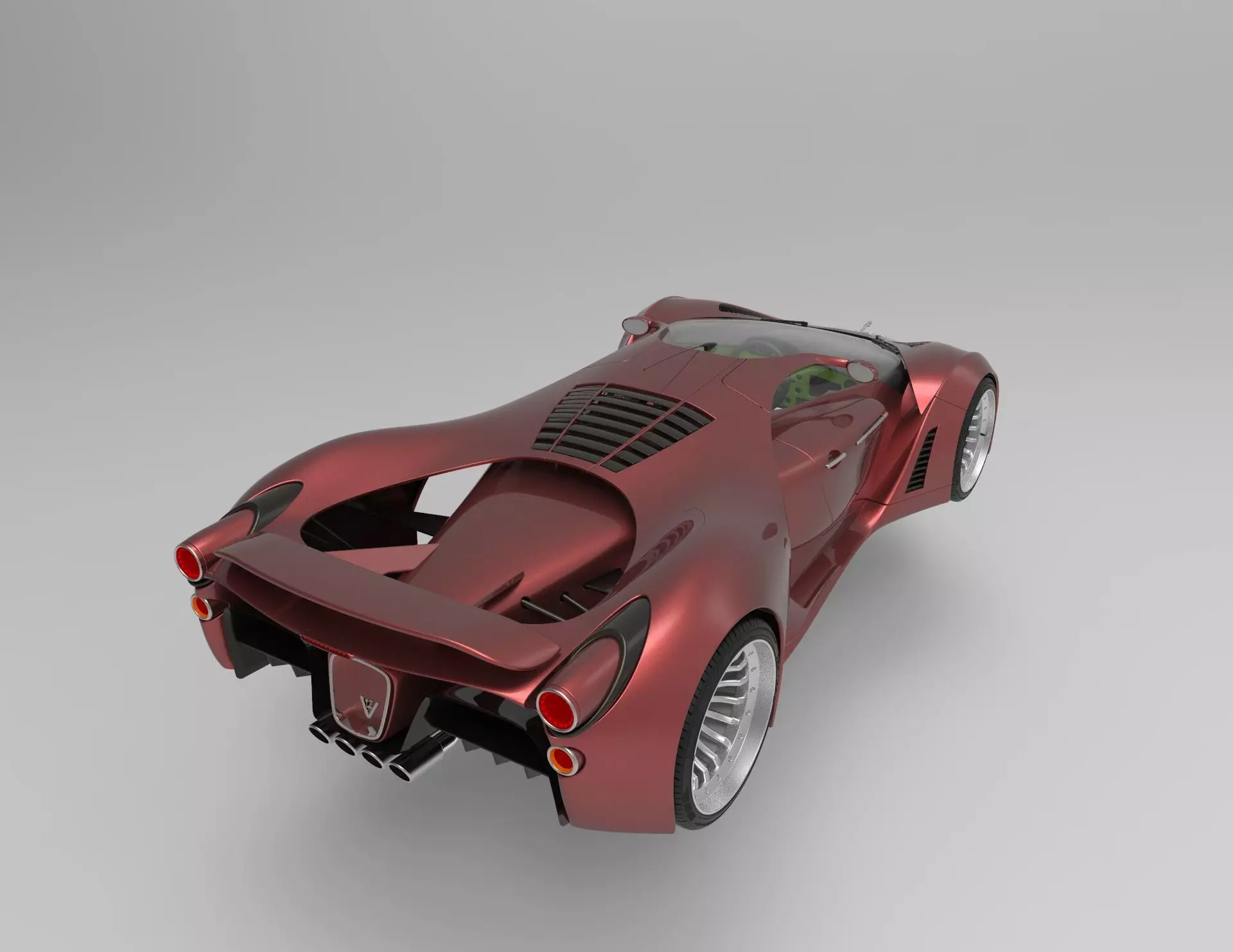 Super sports car model 3D model_6