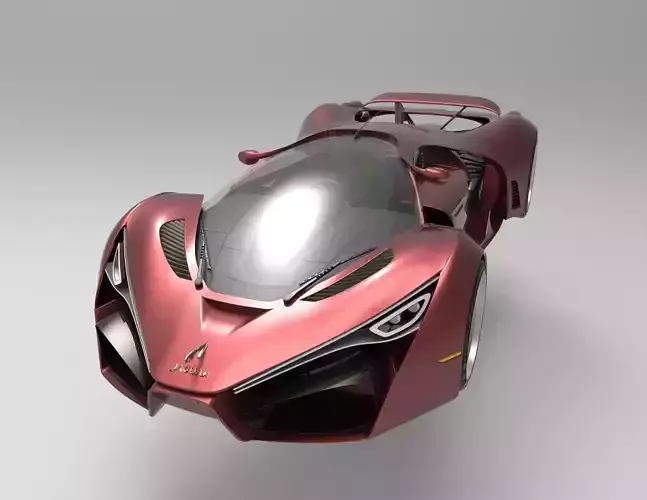 Super sports car model