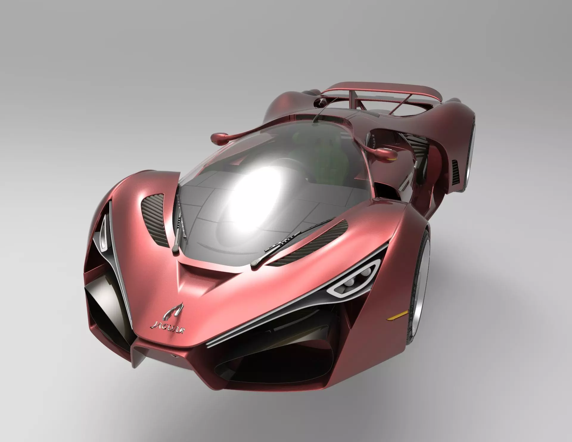 Super sports car model 3D model_0