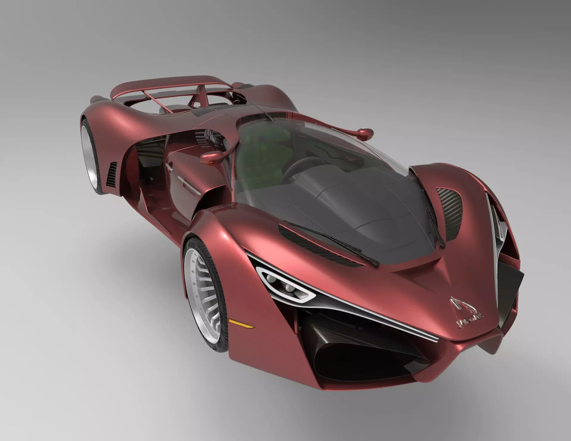 Super sports car model 3D model_4