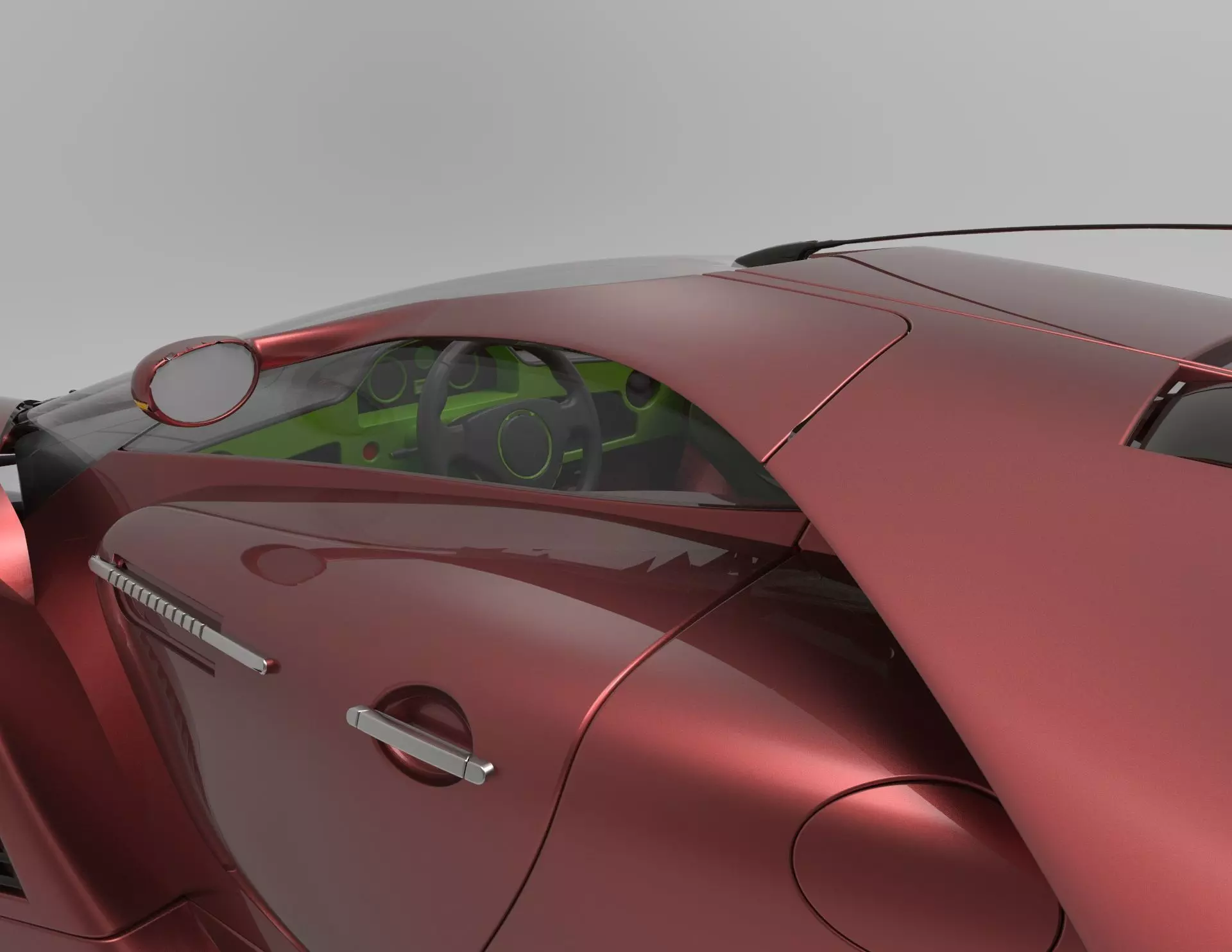 Super sports car model 3D model_1