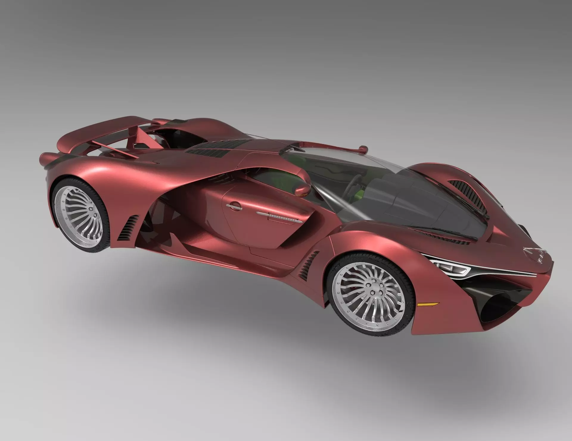 Super sports car model 3D model_9