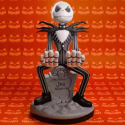 Jack Skellington controller stand - The nightmare before C 3D print model