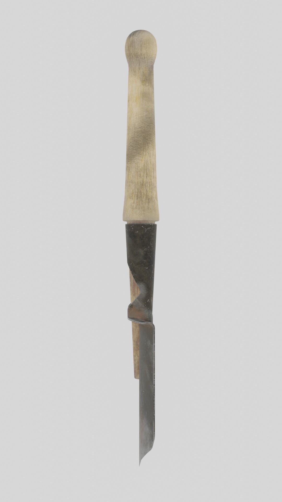 Sapper shovel Low-poly 3D model_7