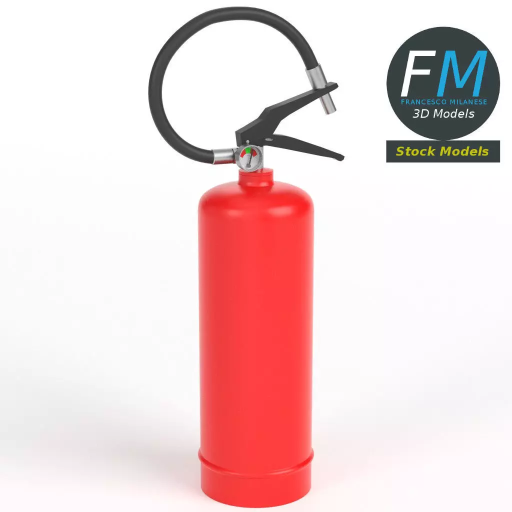 Fire extinguisher 3D model_0