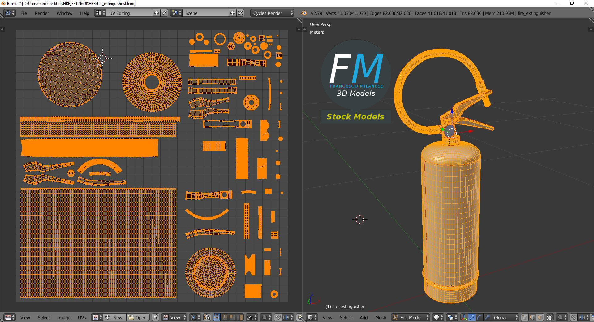 Fire extinguisher 3D model_10