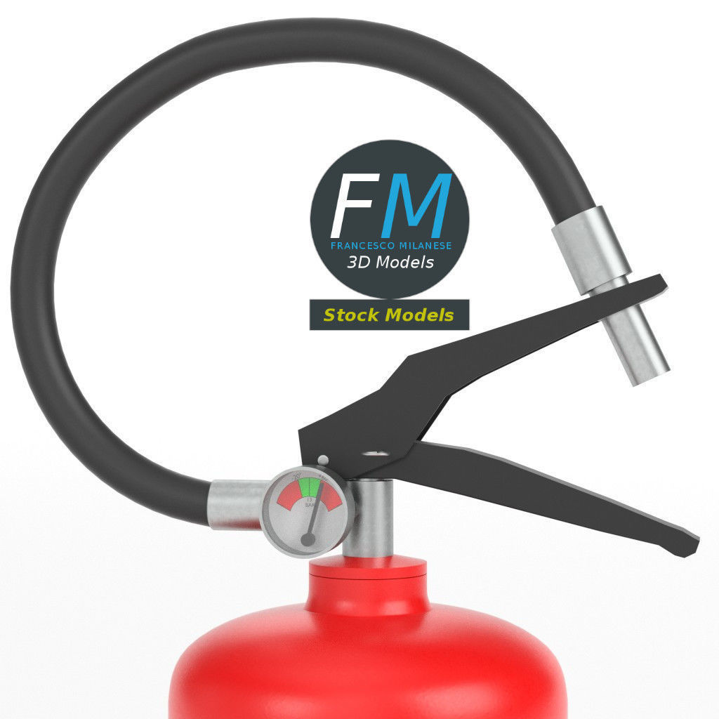 Fire extinguisher 3D model_3