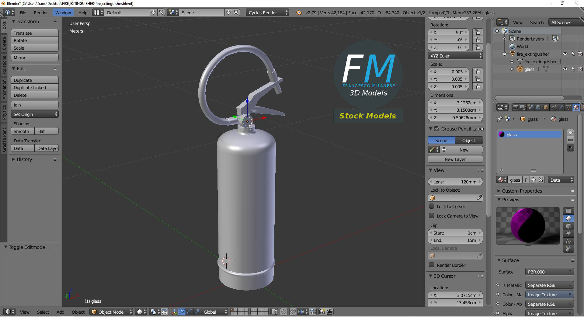 Fire extinguisher 3D model_9