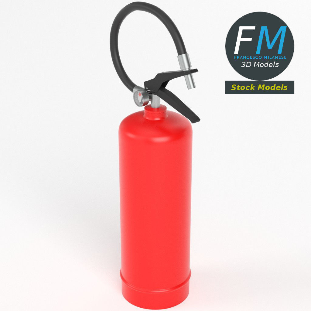 Fire extinguisher 3D model_2