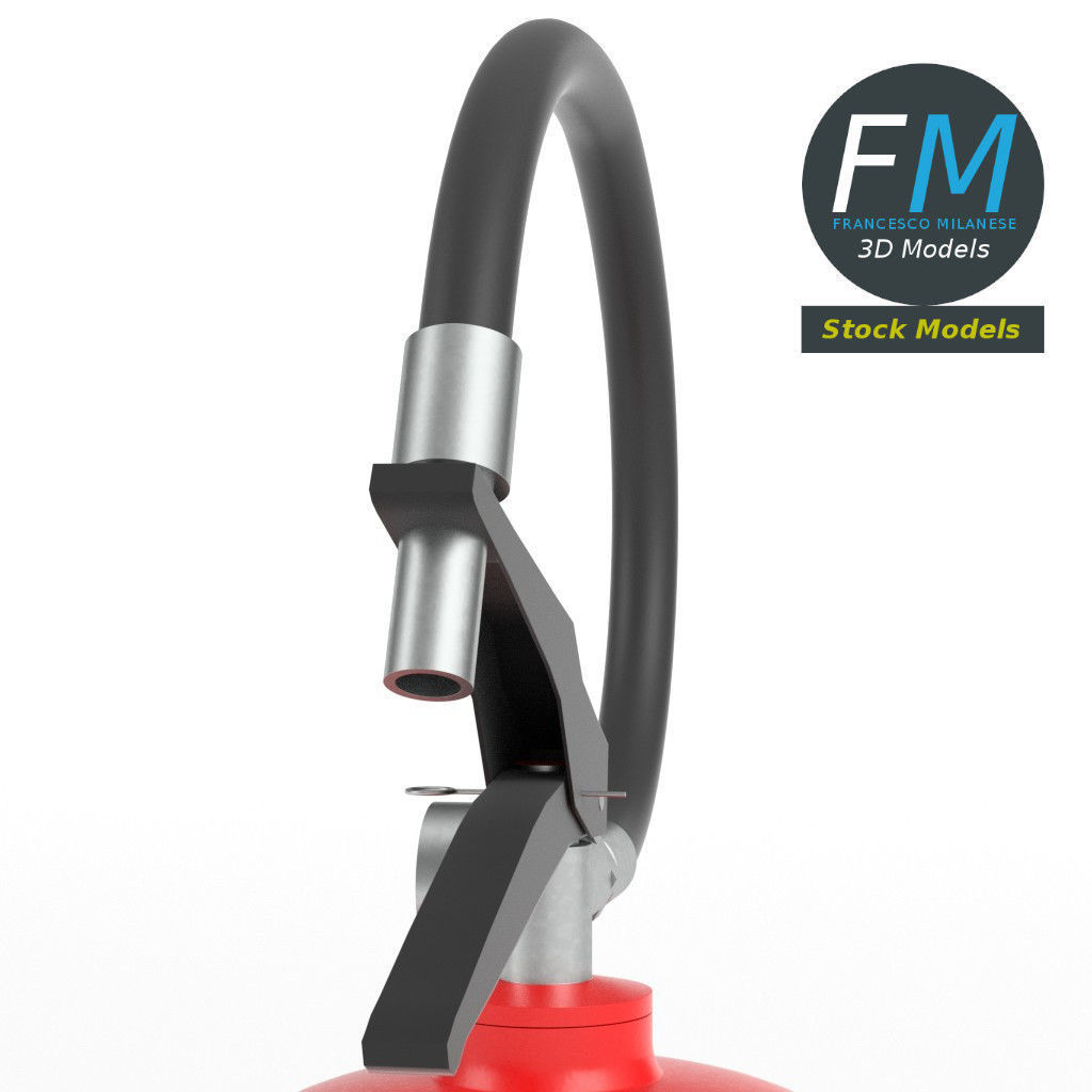 Fire extinguisher 3D model_4