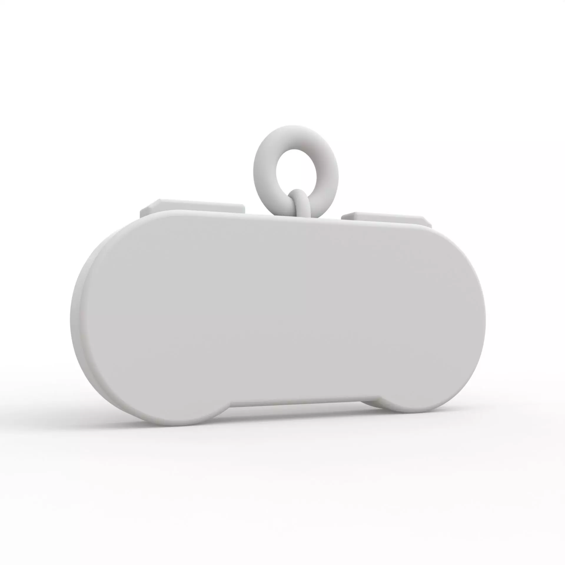 Retro Gaming SNES Controller Replica Keychain - Directional Pad 3D print model_18