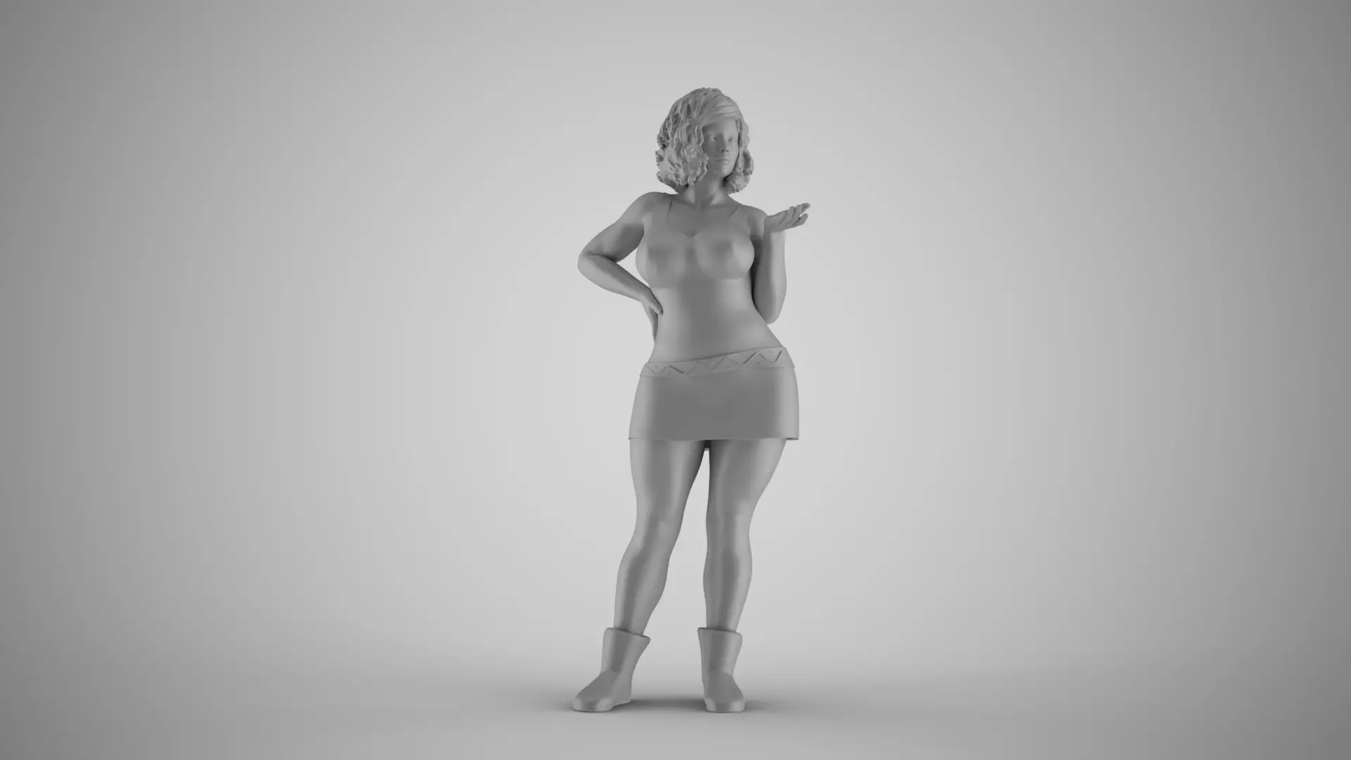 Female Gesture Cipher 3D print model_2