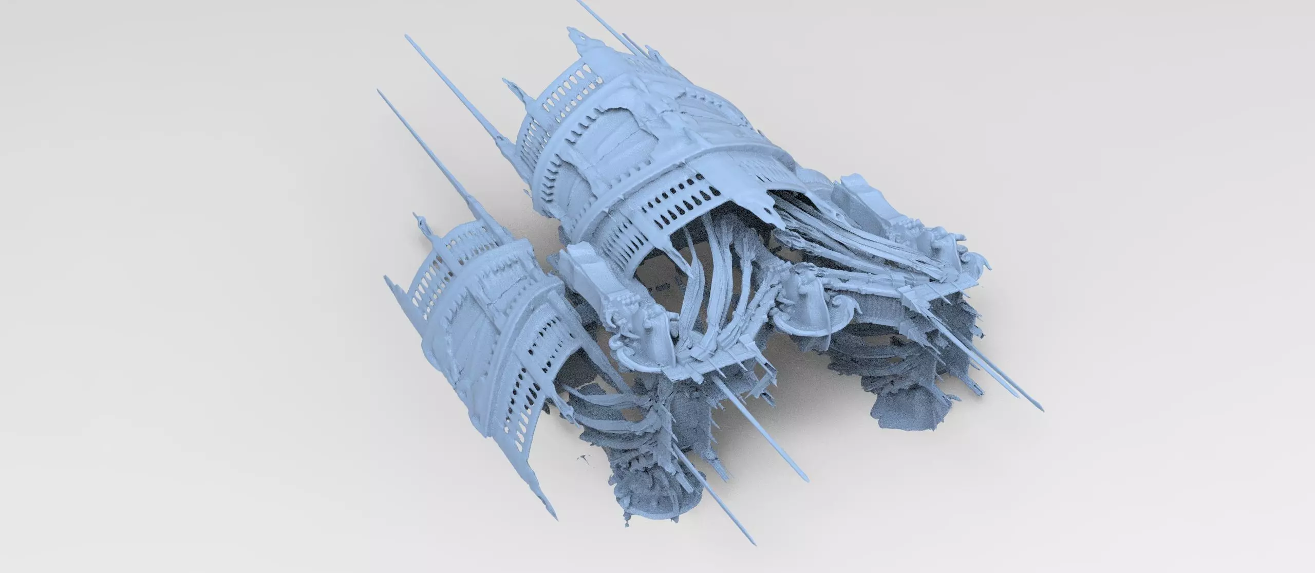 Pirate captain ship monlith sunken temple 1 3D model_0