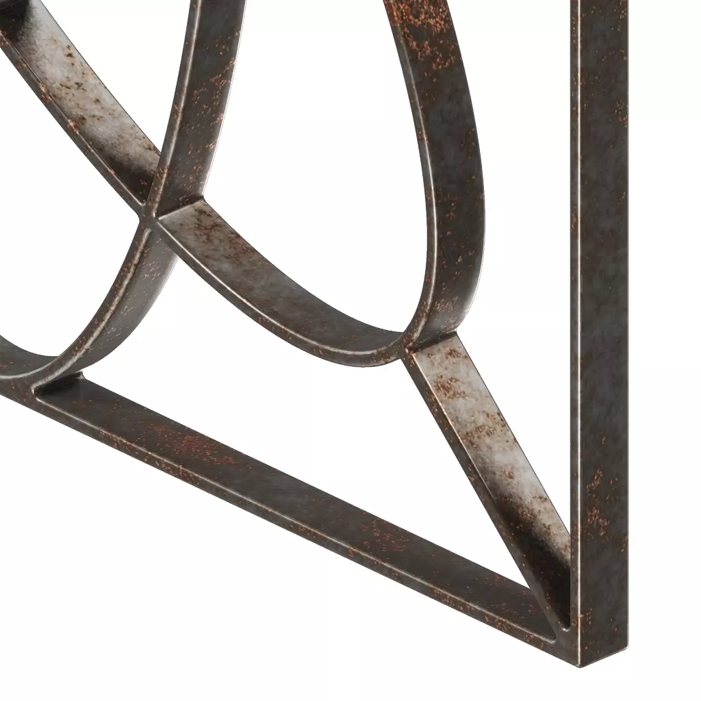 Rusty Fabulous Window Grill 3D model_4