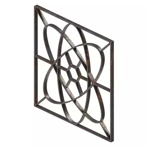 Rusty Fabulous Window Grill 3D model