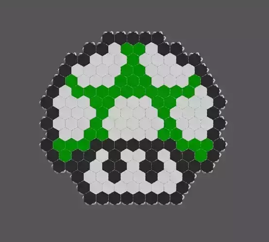 NASA Fabric 1 UP Mushroom Edition