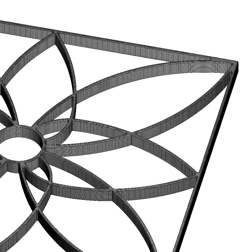 Rusty Gorgeous Window Grill 3D model_6